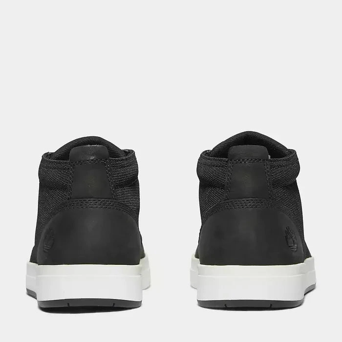 Reinforced Form Mountain Hike Timberland Men's Davis Sqare Chukka Mid Lace Sneaker - Black