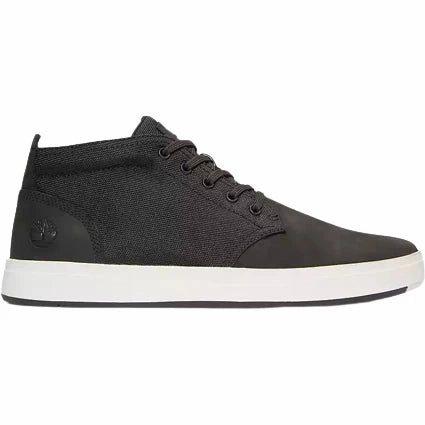 Timberland Men's Davis Sqare Chukka Mid Lace Sneaker - Black Shock Absorbing Technology
