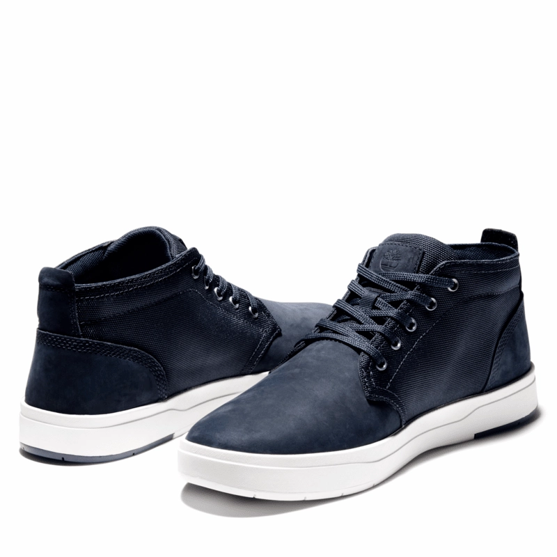 All Terrain Grip Timberland Men's Davis Square F/L Chukka - Navy/Black Iris