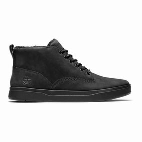 Timberland Men's Davis Square Warm Waterproof Chukka Boot - Black Ultimate Grip Tread Insulated Comfort