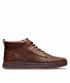 Timberland Men's Davis Square Waterproof Chukka - Rust/Saddle Fashionable