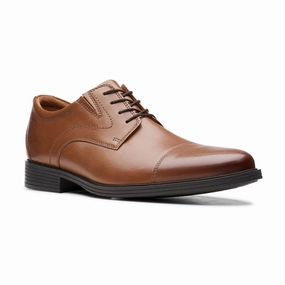 Soft Padding Trendy Footwear Clarks Men's Whiddon Cap Toe Oxford - Tan