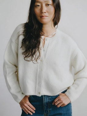 Concert wear product camping suitable functionality Everyday Cardigan, Baby Alpaca, Natural