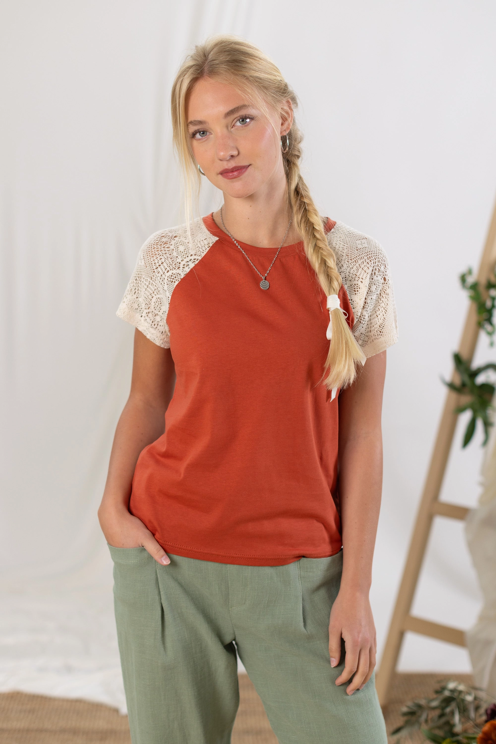 Top Alex Burnt Orange FrictionResistant Edges Reflective Safety Trim