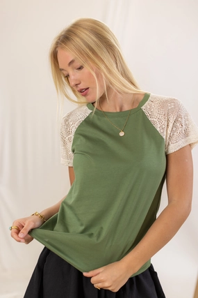 Trendy Look Top Alex Pine Green
