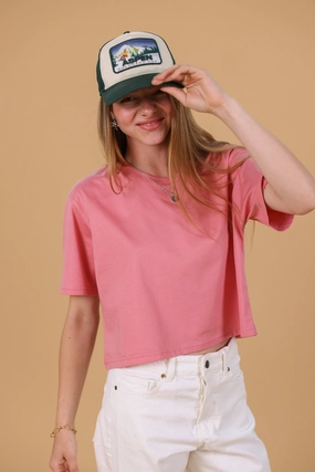 EcoFriendly Material Multi Panel Design Top Kyra Blush