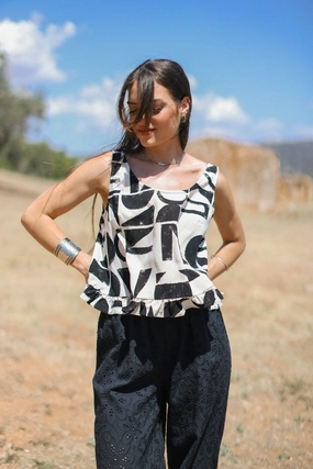 Top Noelia Geometric Modern Silhouette Modern Design