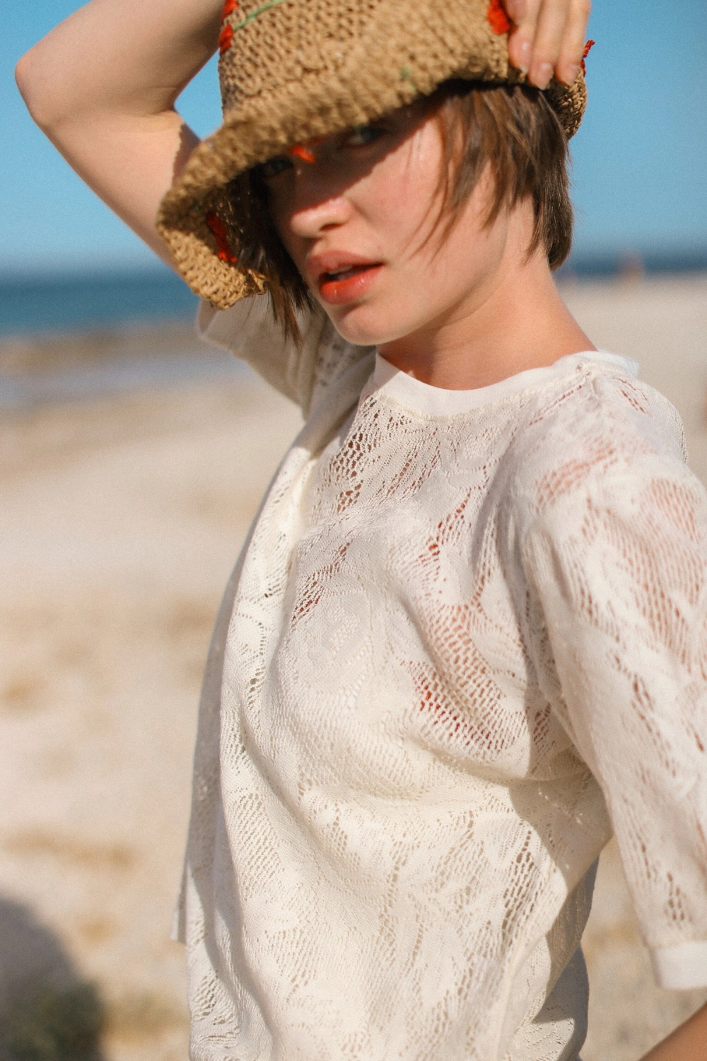 Top Roses Lace Double Faced Jersey Knit Microfiber texture