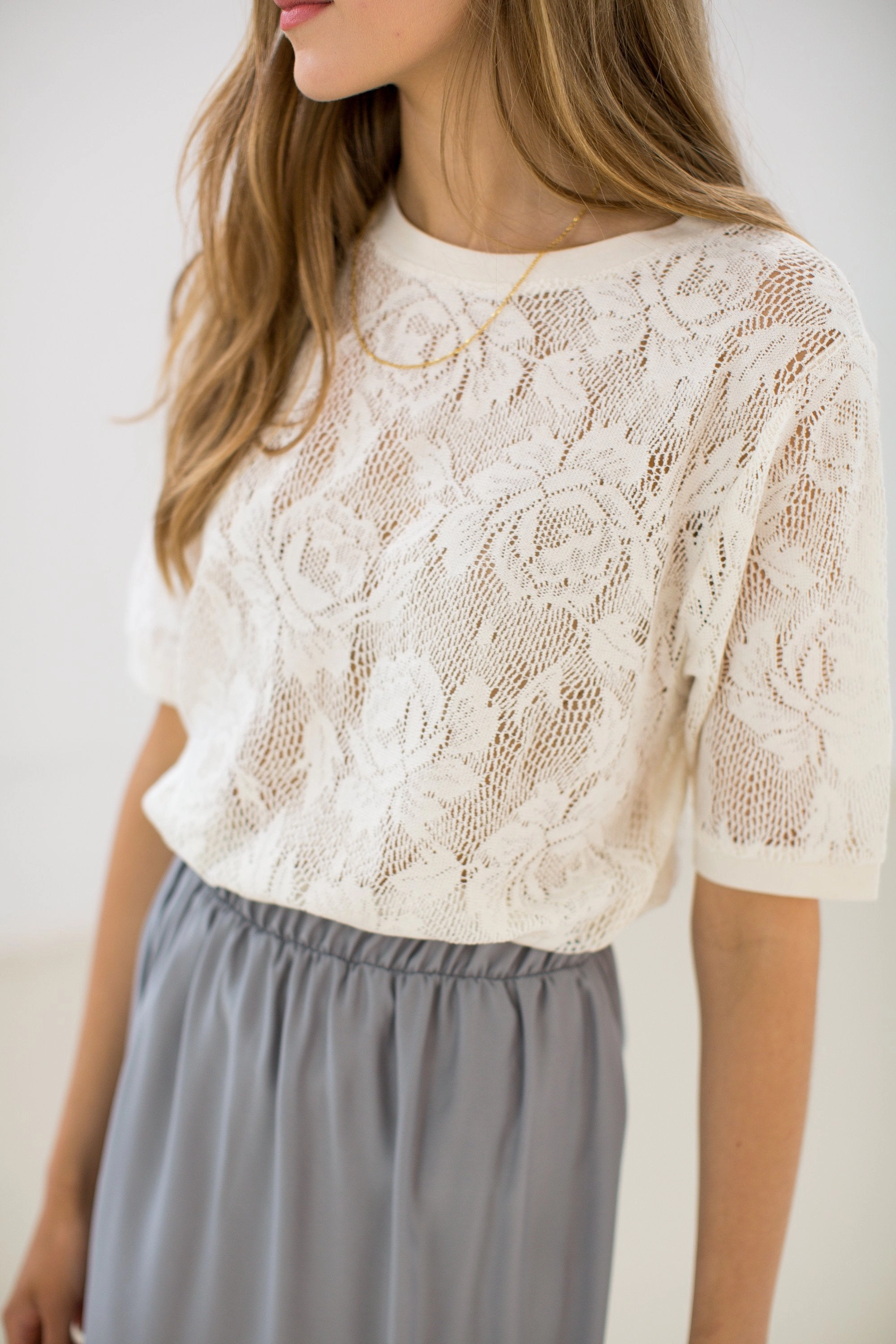 Convertible Design Top Roses Lace