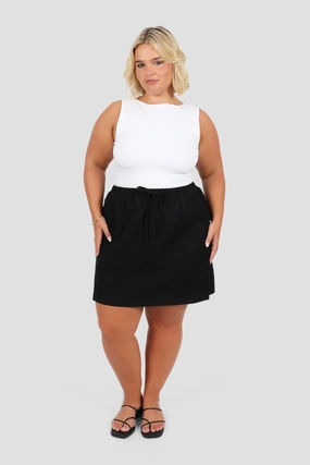 TORIA SKIRT BLACK Easy Comfort