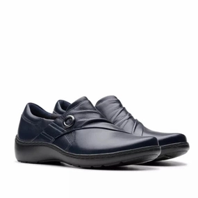 Soft Motion Odor Control Technology Clarks Women's Cora Aubrie Mary Jane - Navy