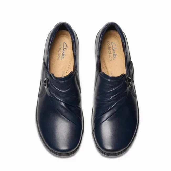 Cushion Sole New York Clarks Women's Cora Aubrie Mary Jane - Navy