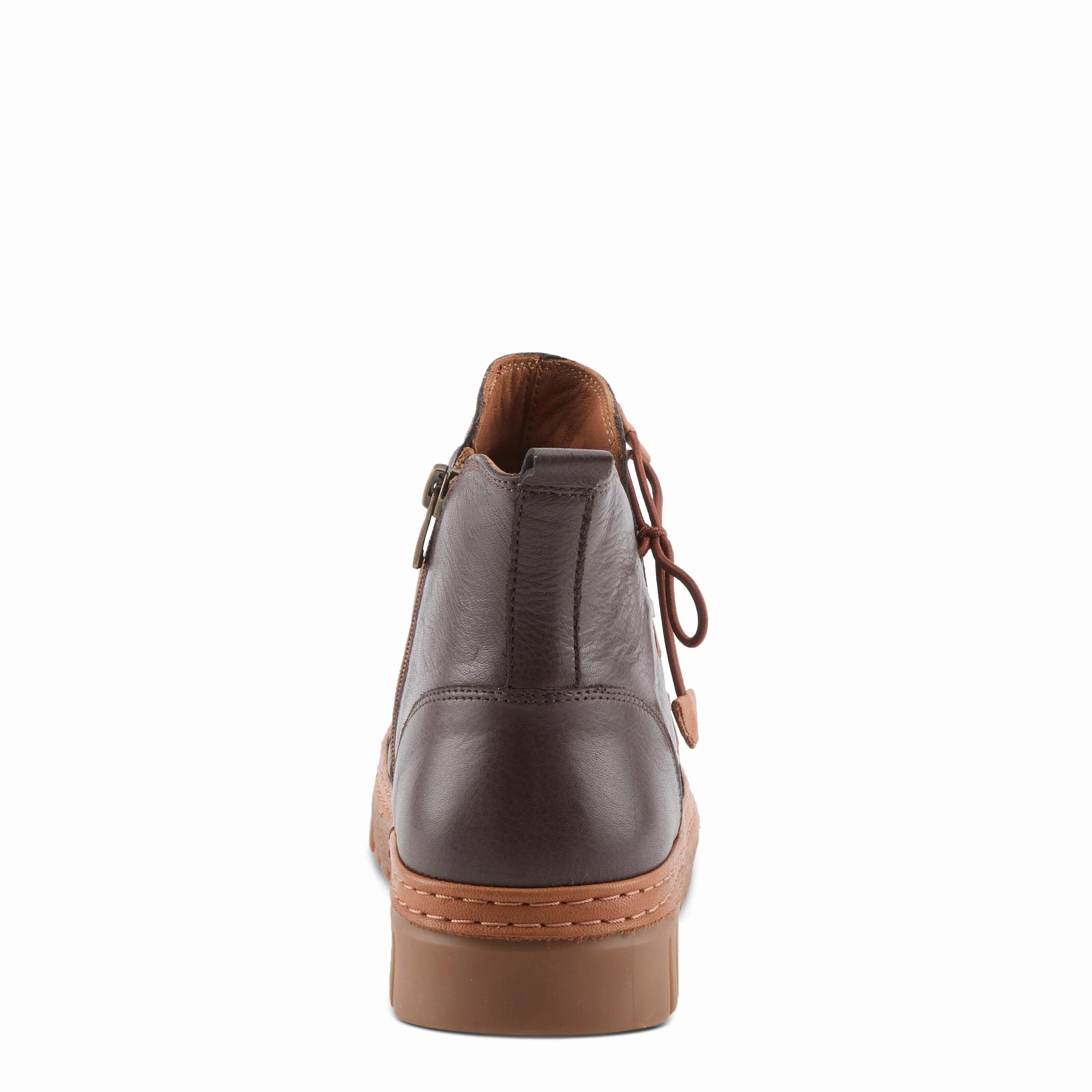 Spring Step Women's Vandis Boots - Dark Brown Zip Closure