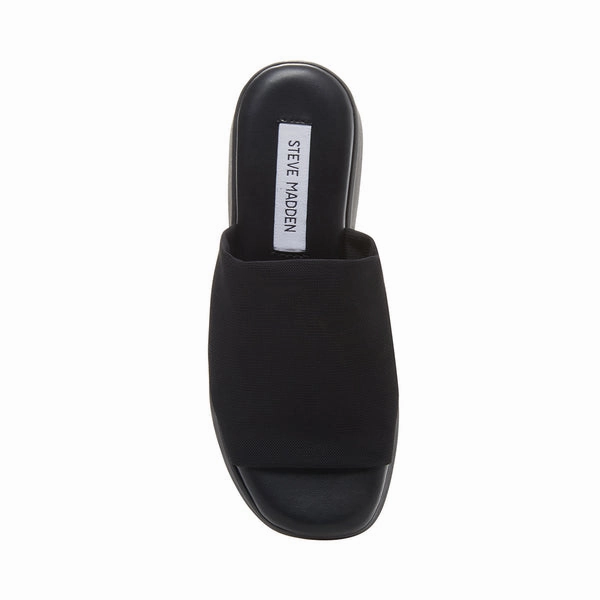 Steve Madden Women's Slinky30 Black On Foot Abrasion Resistant Surface