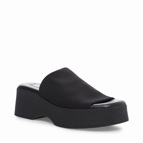 Steve Madden Women's Slinky30 Black adjustable fit shoes Simple Step