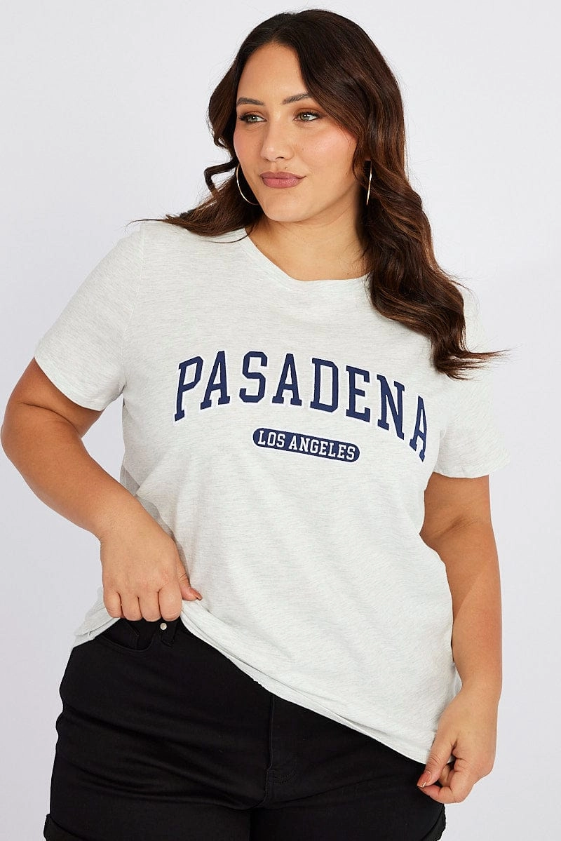 Anti Odor Technology Classic Fit Grey Graphic T-shirt Short Sleeve Crew Neck