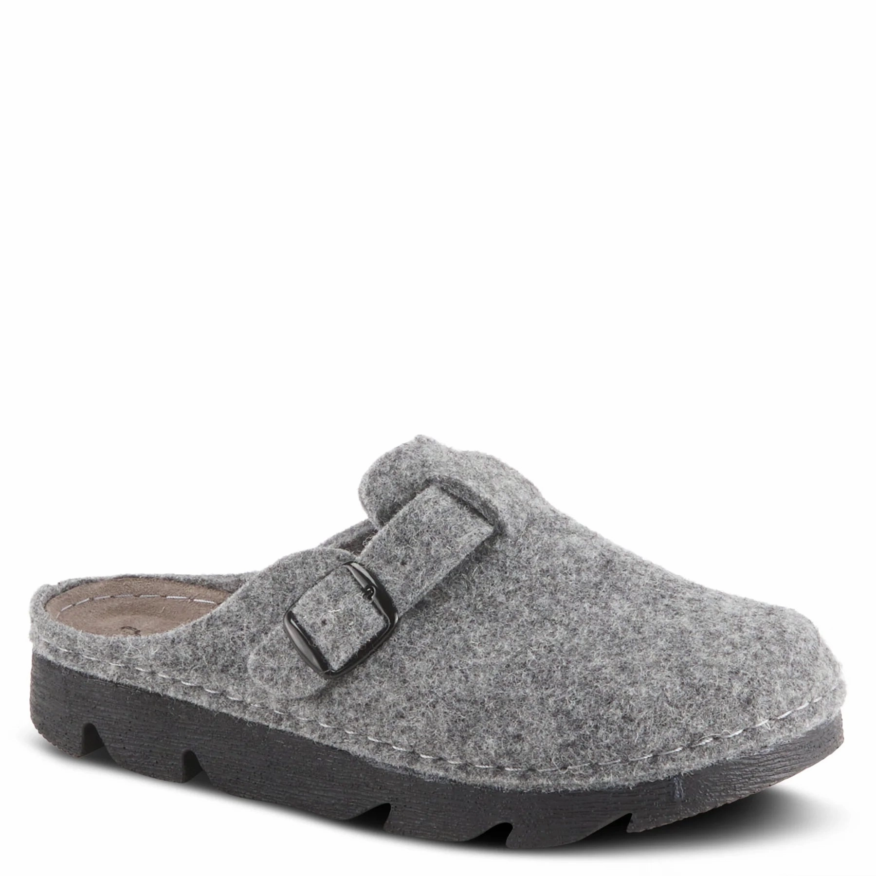 Stylish Fit Flexus by Spring Step Women's Felt Clogger - Grey