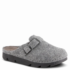 Stylish Fit Flexus by Spring Step Women's Felt Clogger - Grey