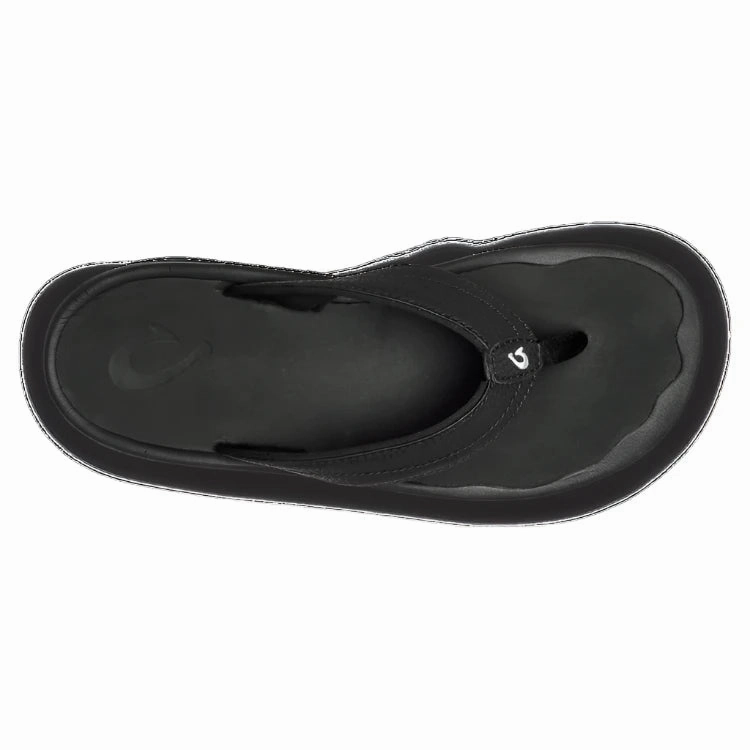 Olukai Women's Ohana Sandal - Black/Black Slip Resistant Grip