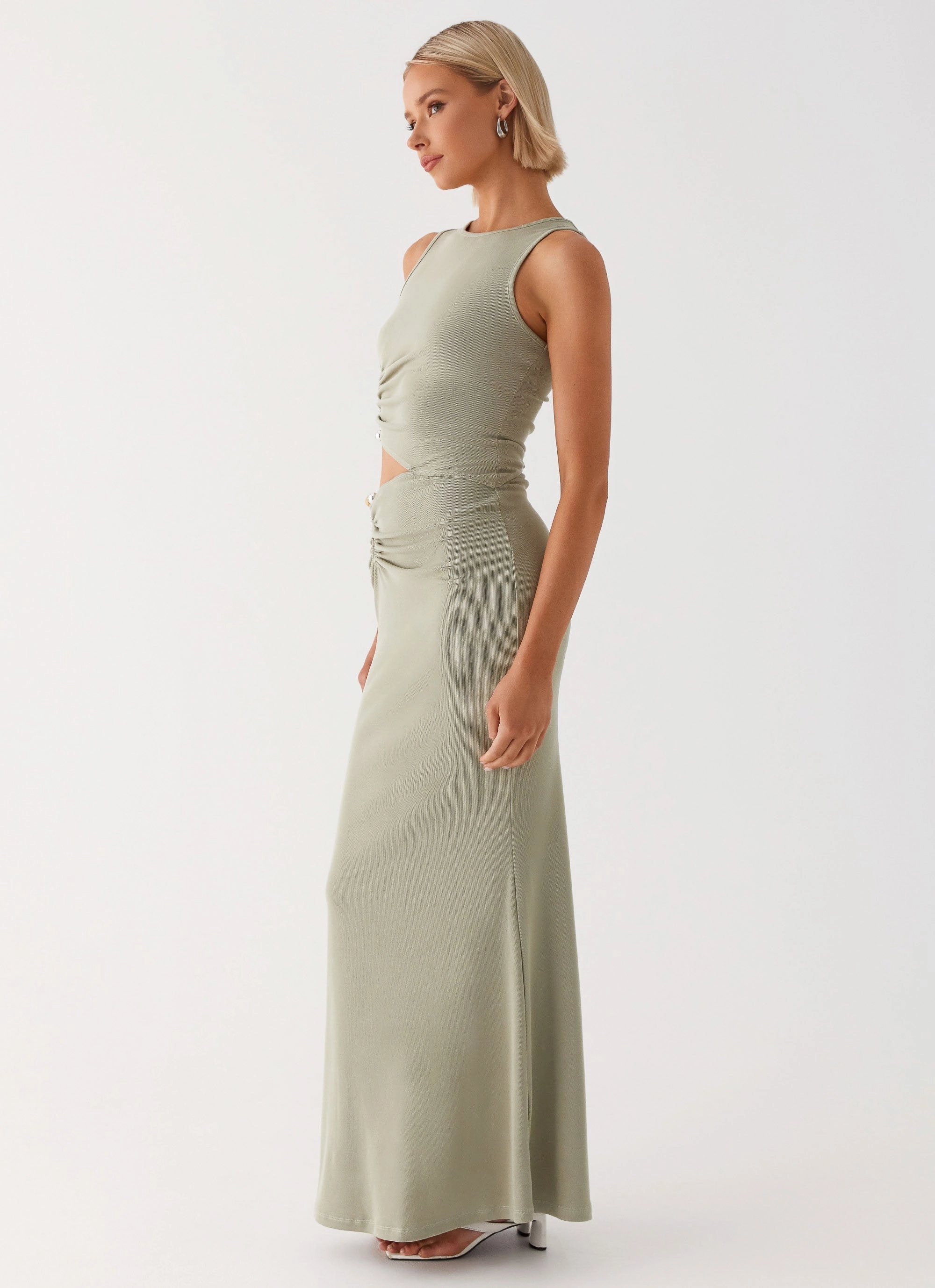Chic Look Bright Bloom Lennox Maxi Dress - Sage