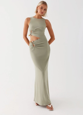 Lennox Maxi Dress - Sage Red-Carpet