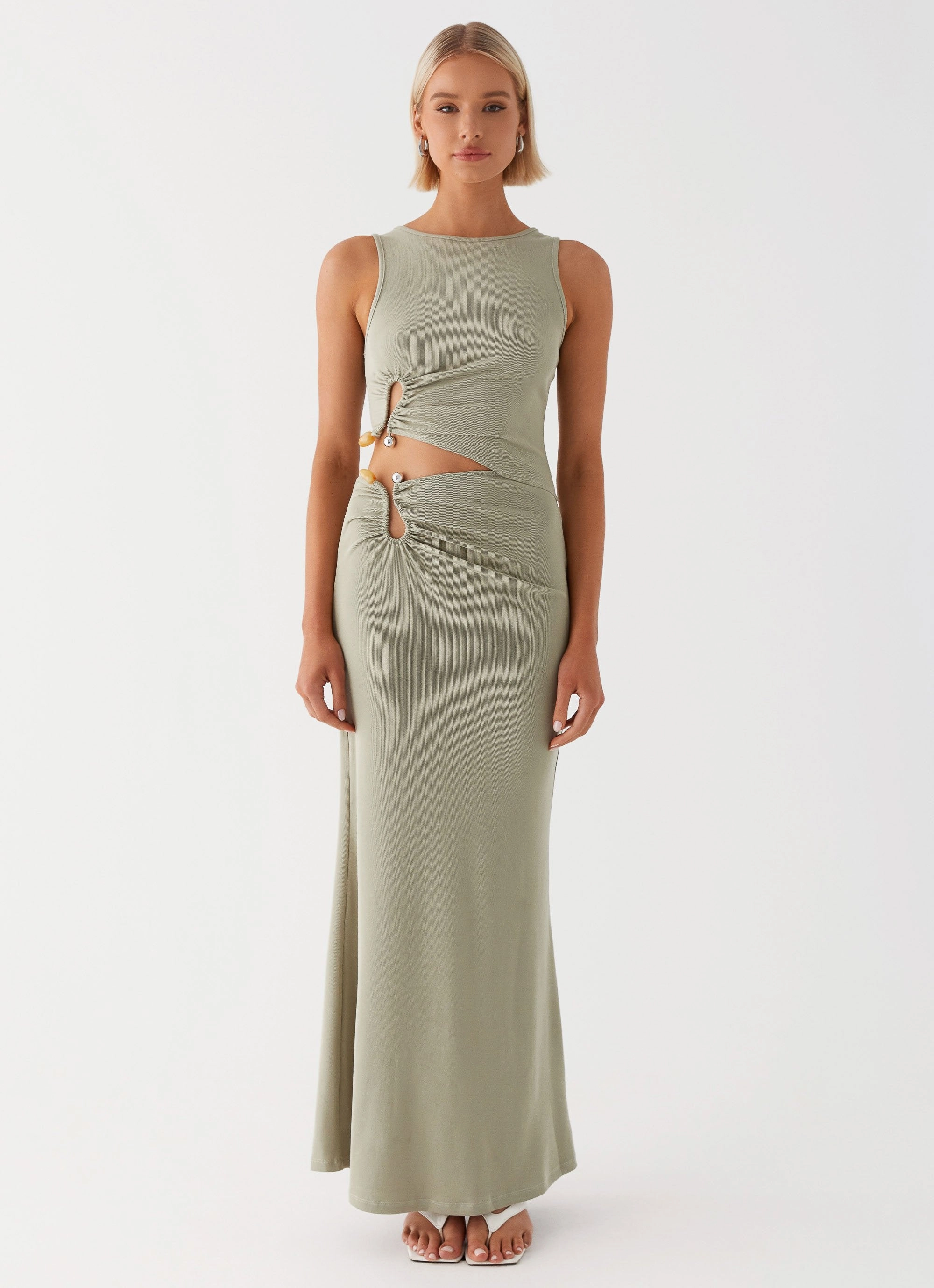 Lennox Maxi Dress - Sage Petite-Size