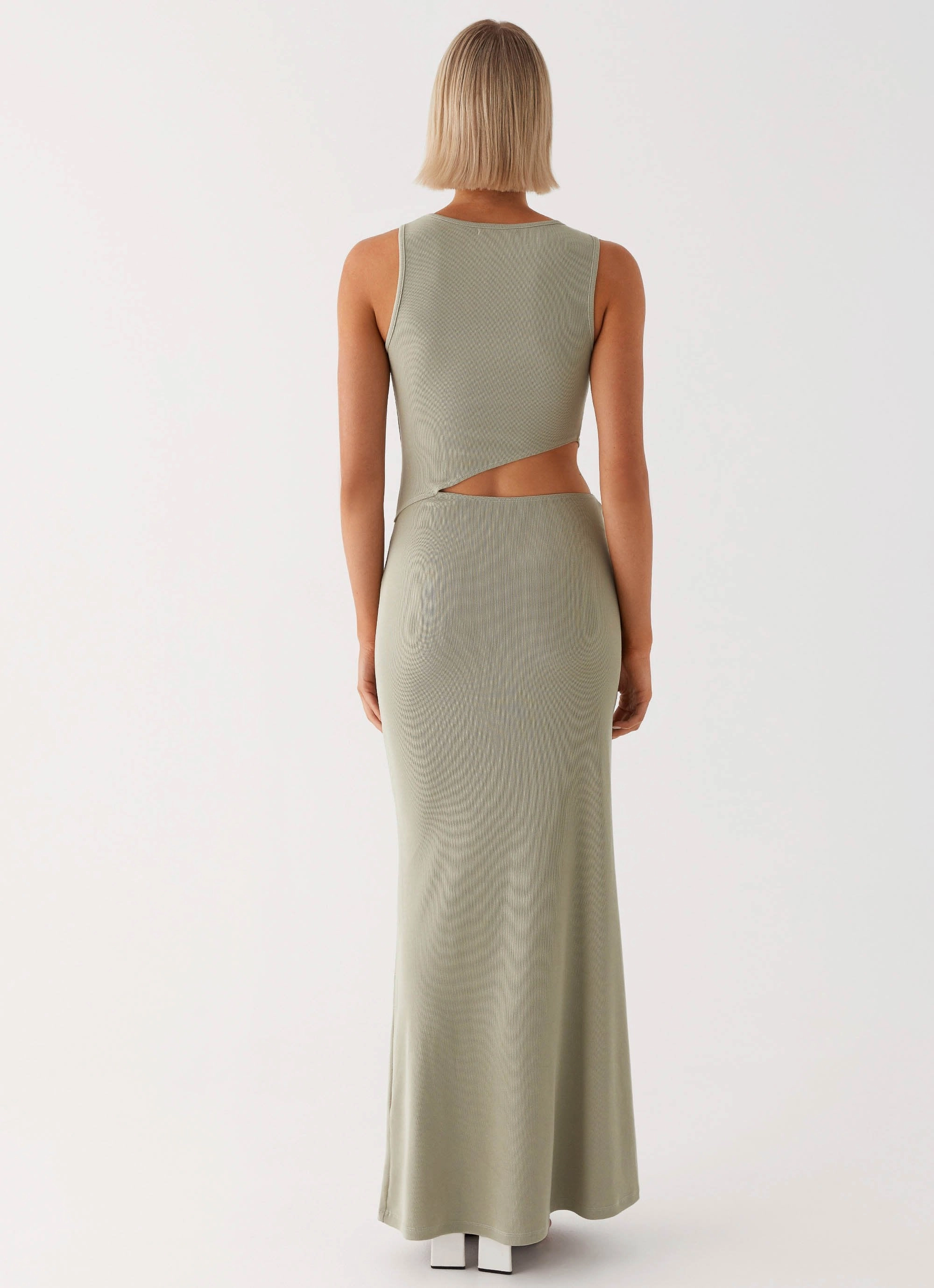 Lennox Maxi Dress - Sage Stylish Touch Beaded-Edge