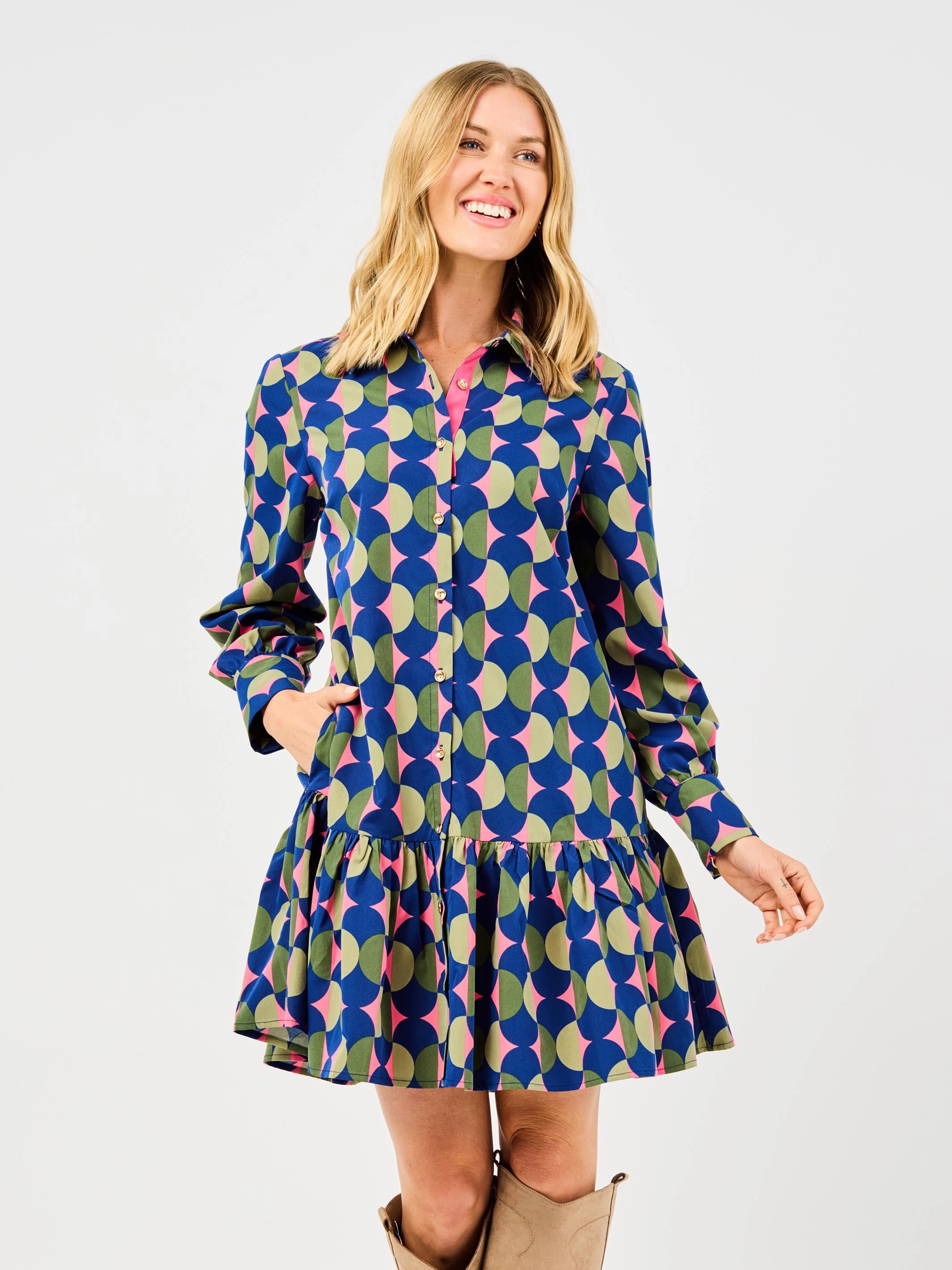 Trend Detail Exclusive-Design Fiona Dress | Polka Dot Pops