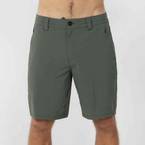 TRVLR Enduro 19" Hybrid Short - Dark Olive Flexible Side Panels