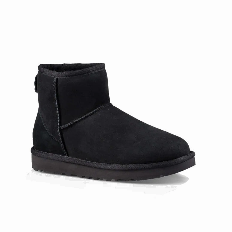 UGG? Women's Classic Mini II Boot - Black Eco Material Snow Trekker