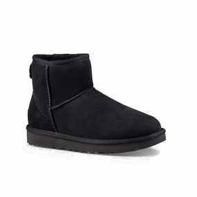 UGG? Women's Classic Mini II Boot - Black Stable Support Active Nomad Grippy Outsole Snowy Path