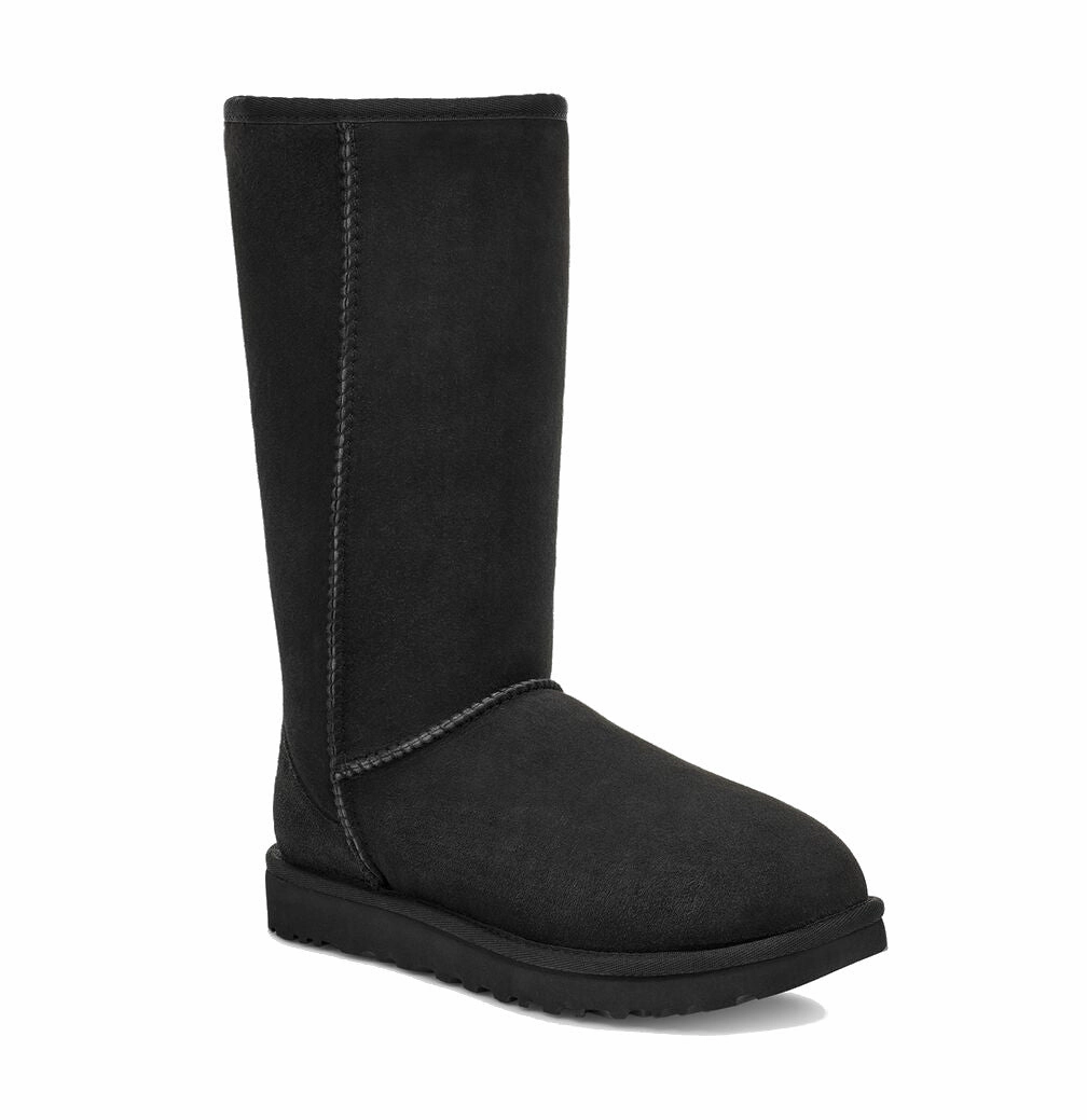 UGG? Women's Classic Tall II Boot - Black Flexible Frame Daily Walks Reinforced Form Mountain Climber