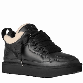 Neutral Mood Memory Foam Layer UGG Women's Lowmel Leather - Black