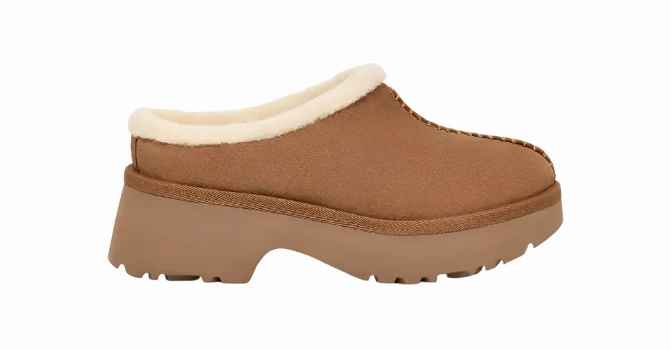 Unisex Look Reinforced Heel Counter UGG? Women's New Heights Cozy Clog - Chestnut