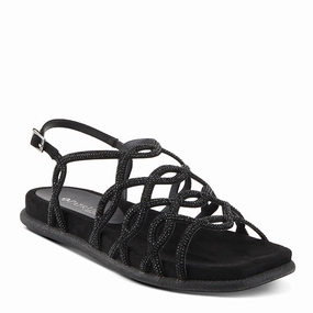 Patrizia by Spring Step Women's Glamgloss Sandals - Black Slip Off