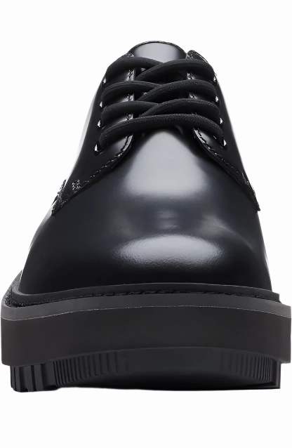 Clarks Women's Orianna Derby Shoes - Black Cushioned Footbed Easy   To   Clean
