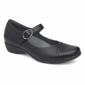 Subtle Look Calm Tone Dansko Women's Fawna Maryjane (Wide) - Black
