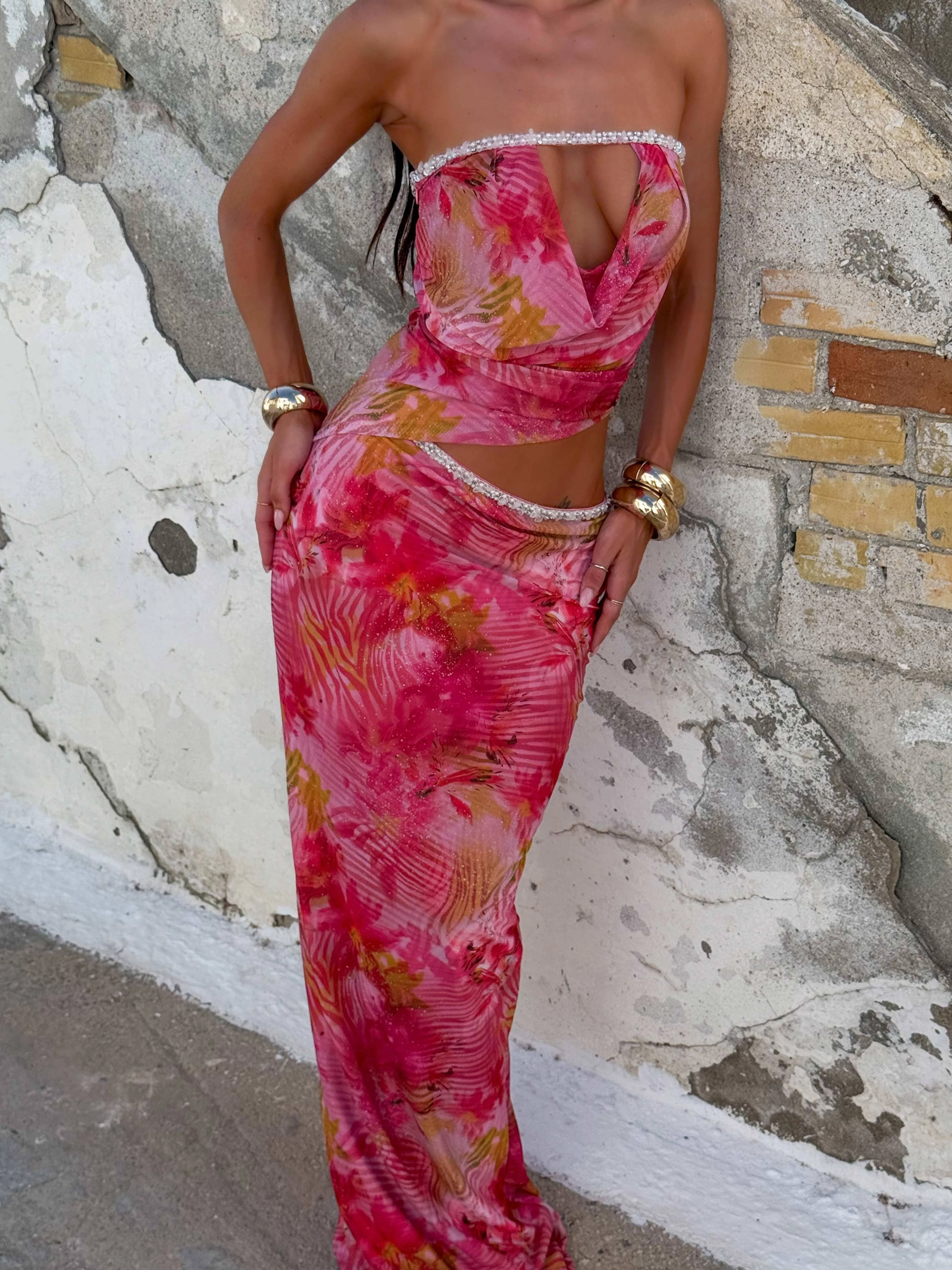 UMA MAXI DRESS PINA COLADA Delicate Touch Gentle Aesthetic