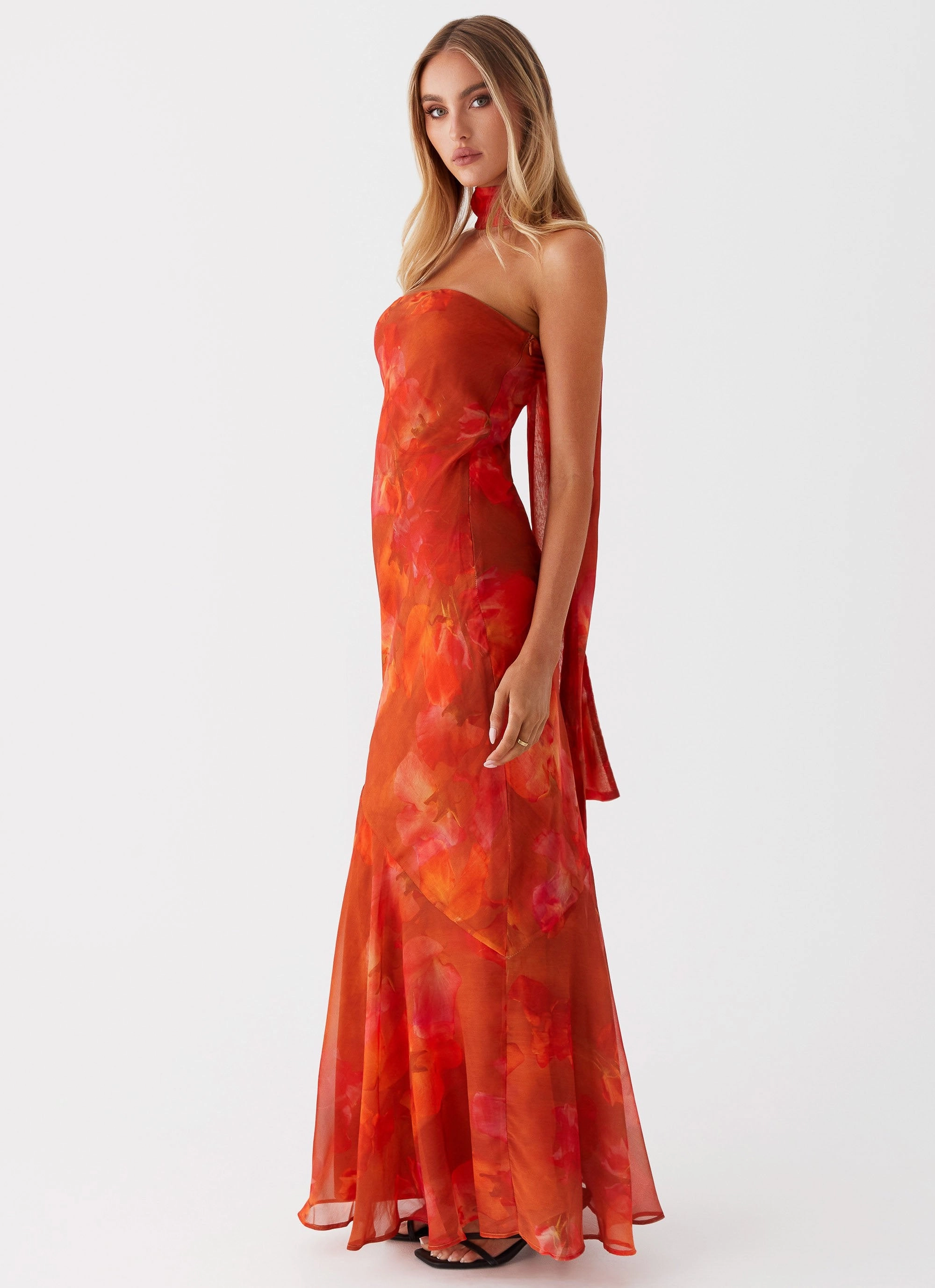 Under The Pagoda Maxi Dress - Amber Relaxed Style Wear Smart Look