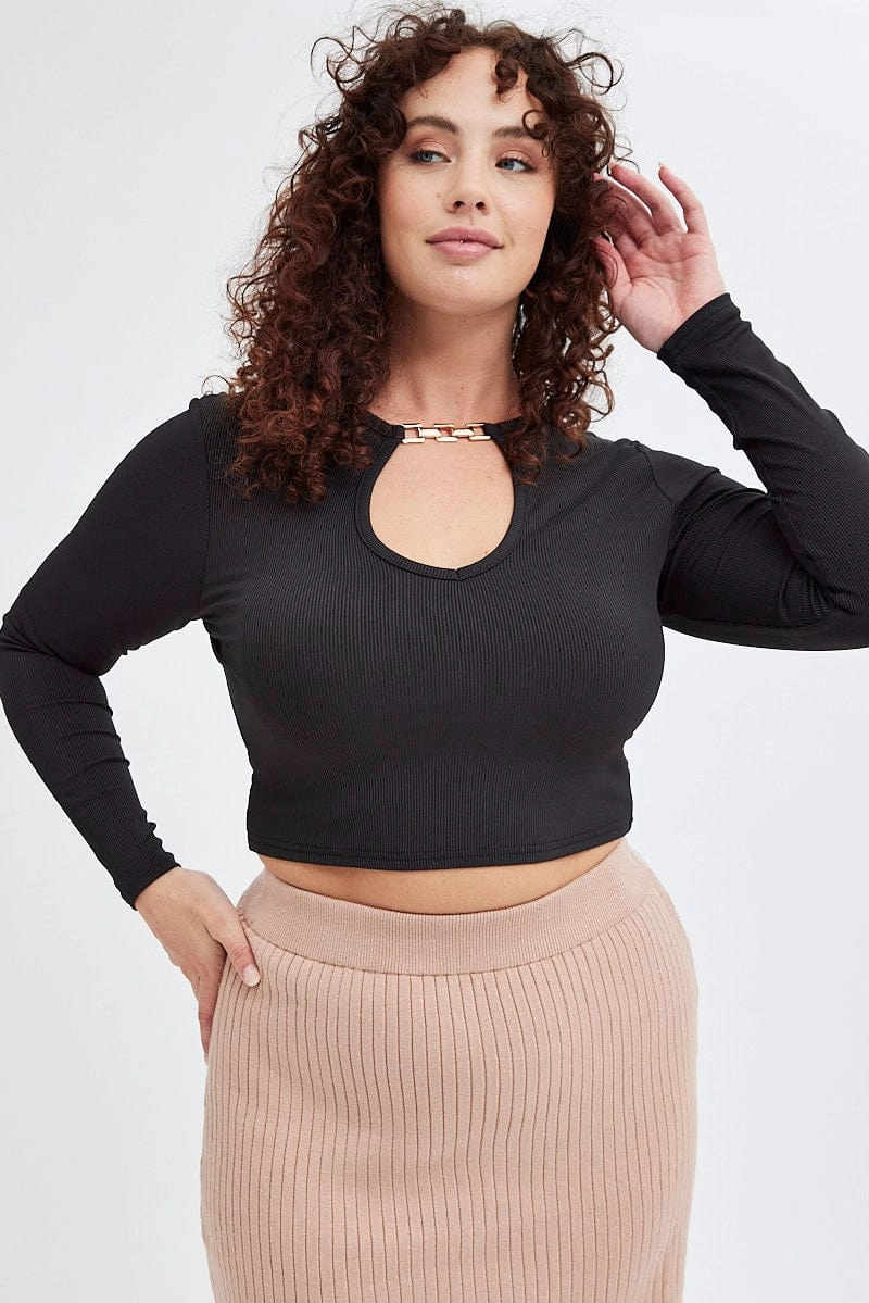 Beige Knit Skirt Elastic Waist Midi Flare Rib High low hem