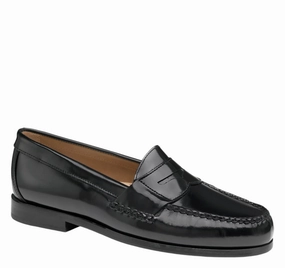 Johnston & Murphy Men's Hayes Penny Loafer - Black Work Routine