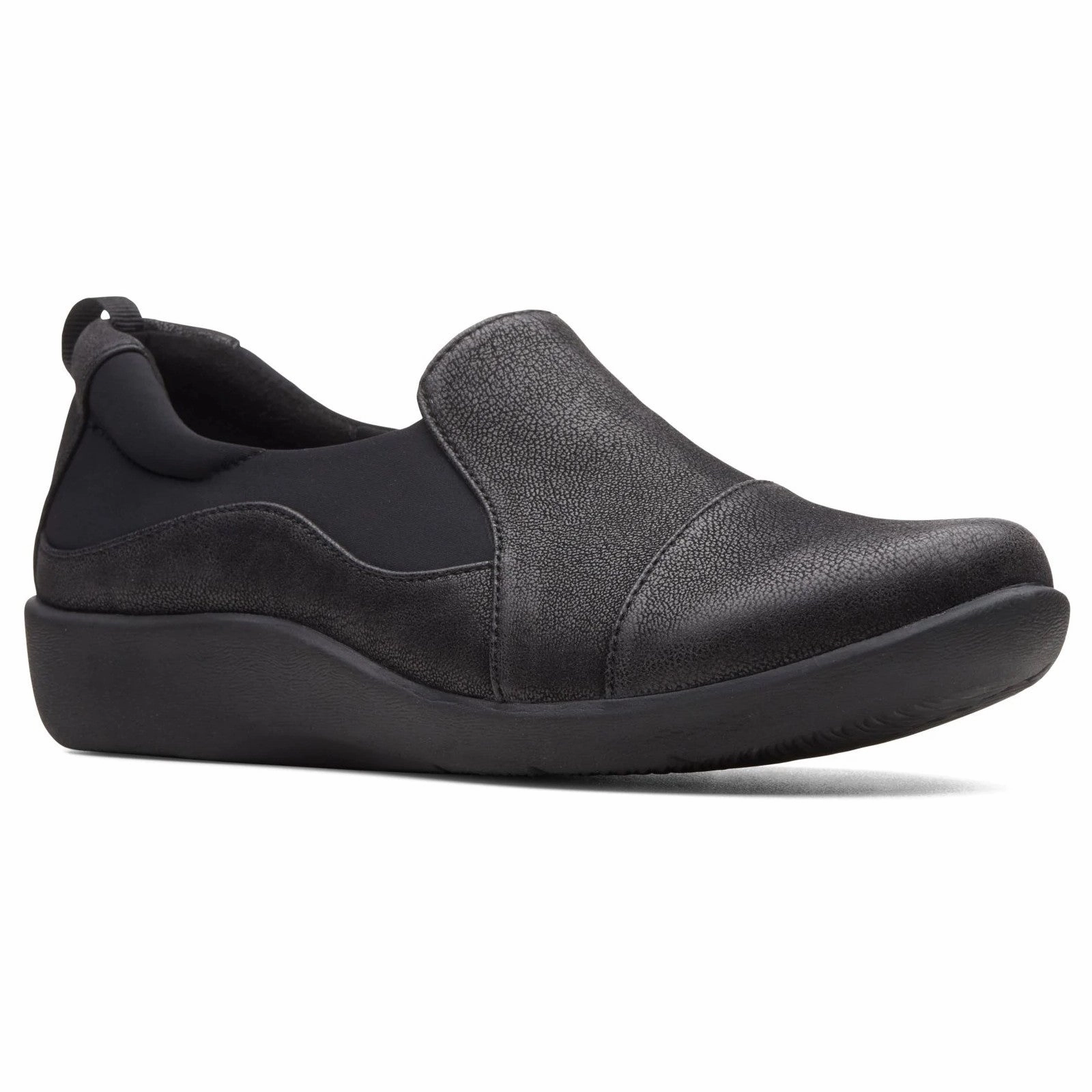 Clarks Women's Sillian Paz Slip-On - Black Minimal Edge