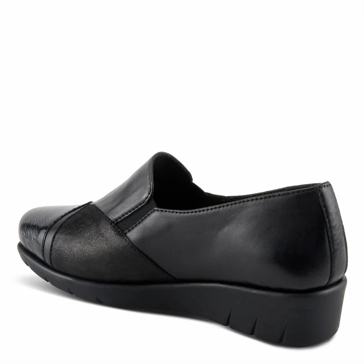 Foot Support Spring Step Women's Evzen Wedge Slip-On - Black