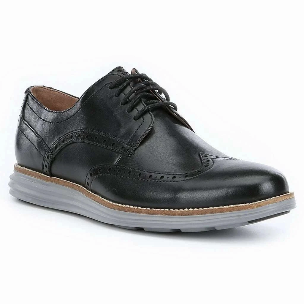 Cole Haan Men's Original Grand Wingtip Oxford - Black Runway Style Cross Building