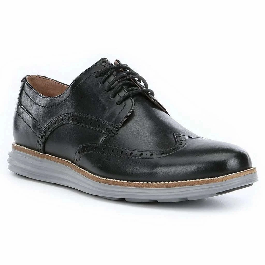 Stylish Pattern Evening Formal Cole Haan Men's Original Grand Wingtip Oxford - Black