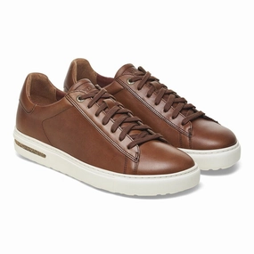 No Fuss Fit Moisture wicking Birkenstock Women's Bend Leather Sneaker - Cognac