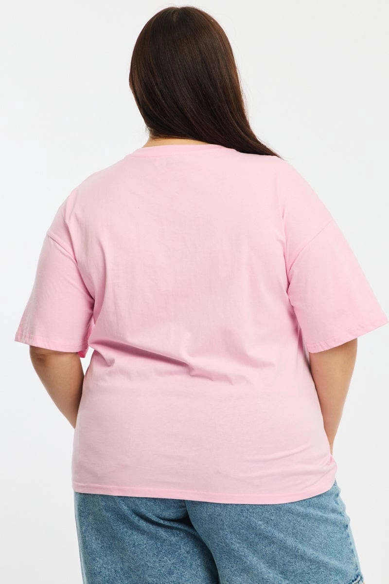 Breathable Design Wear High Density Weave Pink Sardine T-shirt Short Sleeve