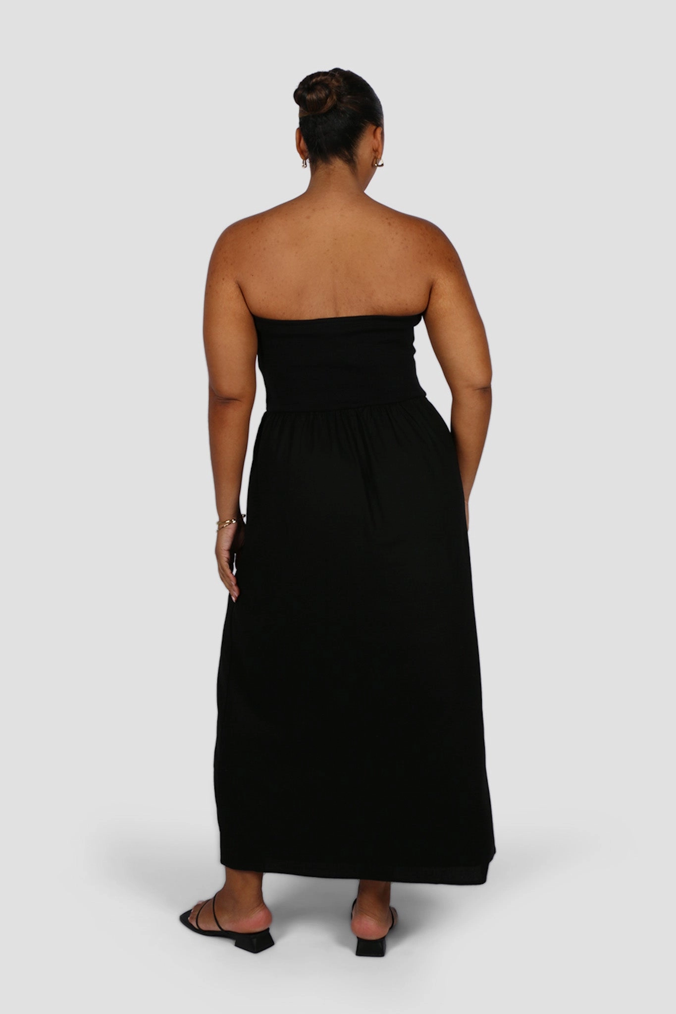 Vibrant Waist Fit VELLA DRESS BLACK
