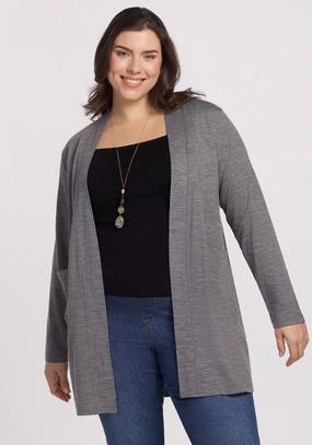 Paisley Cardigan - Graphite Heather product nautical charm