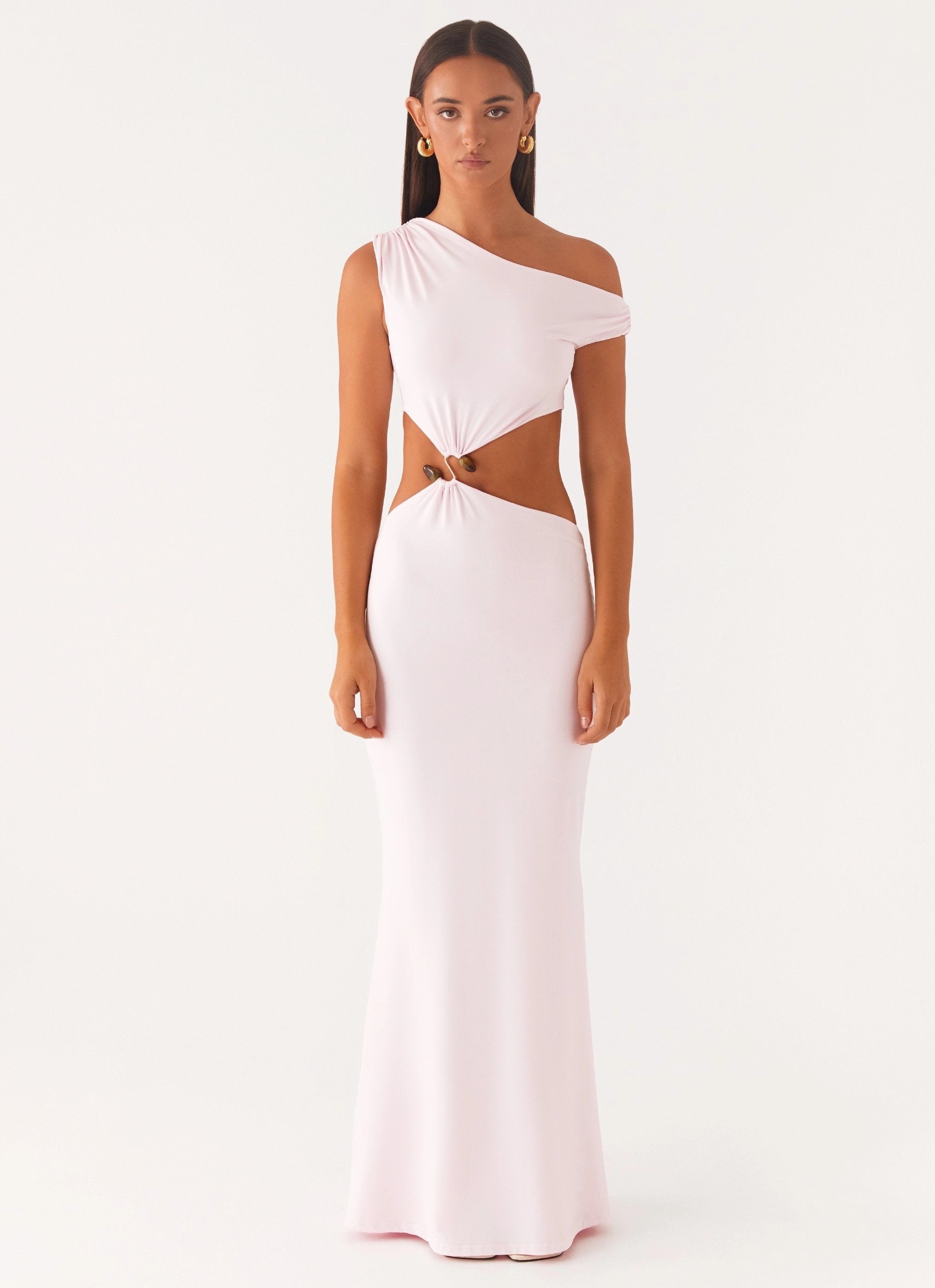 Veronica Maxi Dress - Pink Blush Shade Airy Base